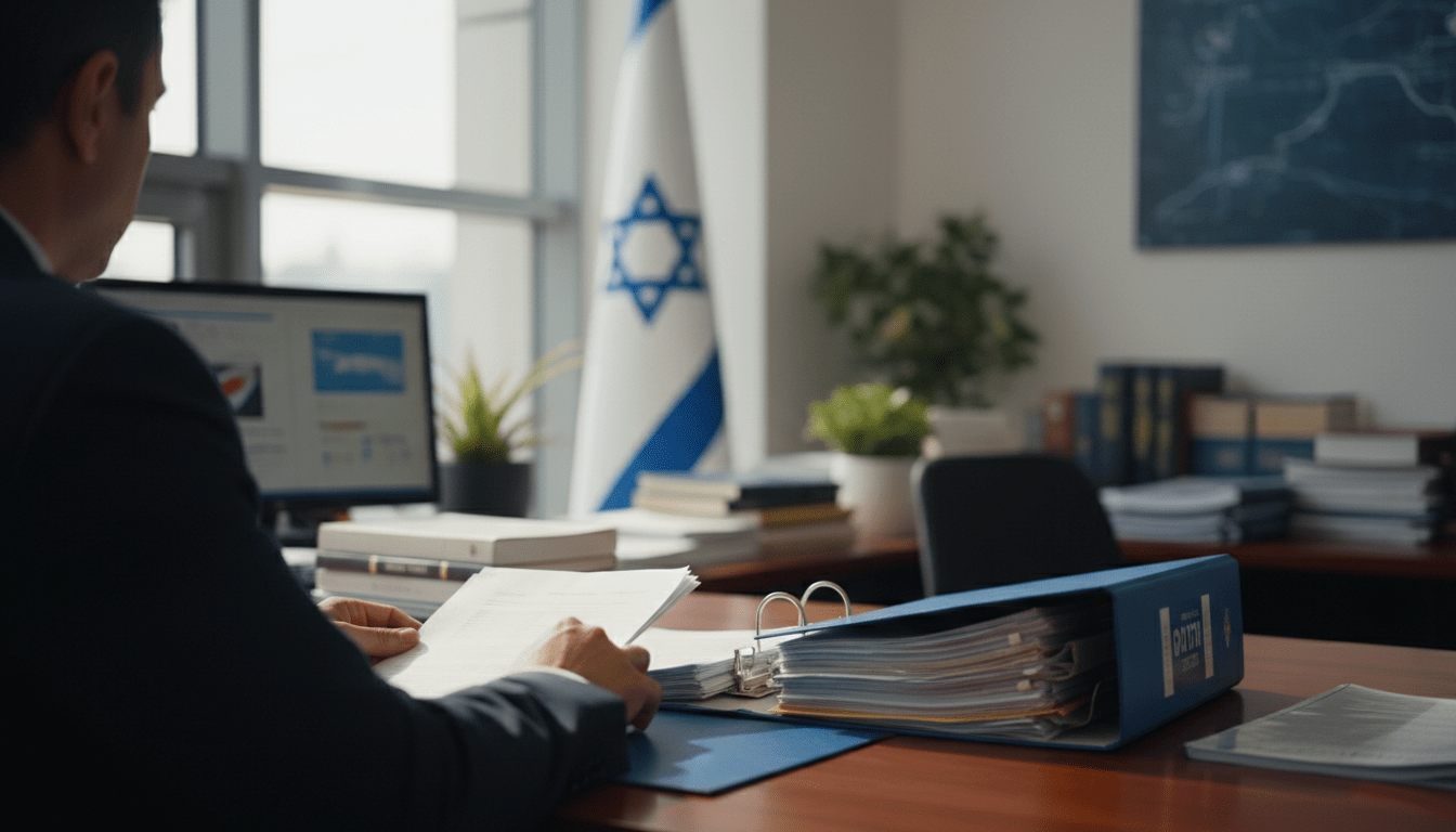 קלסר, אדם, שולחן, דגל ישראל. תביעות משרד הביטחון